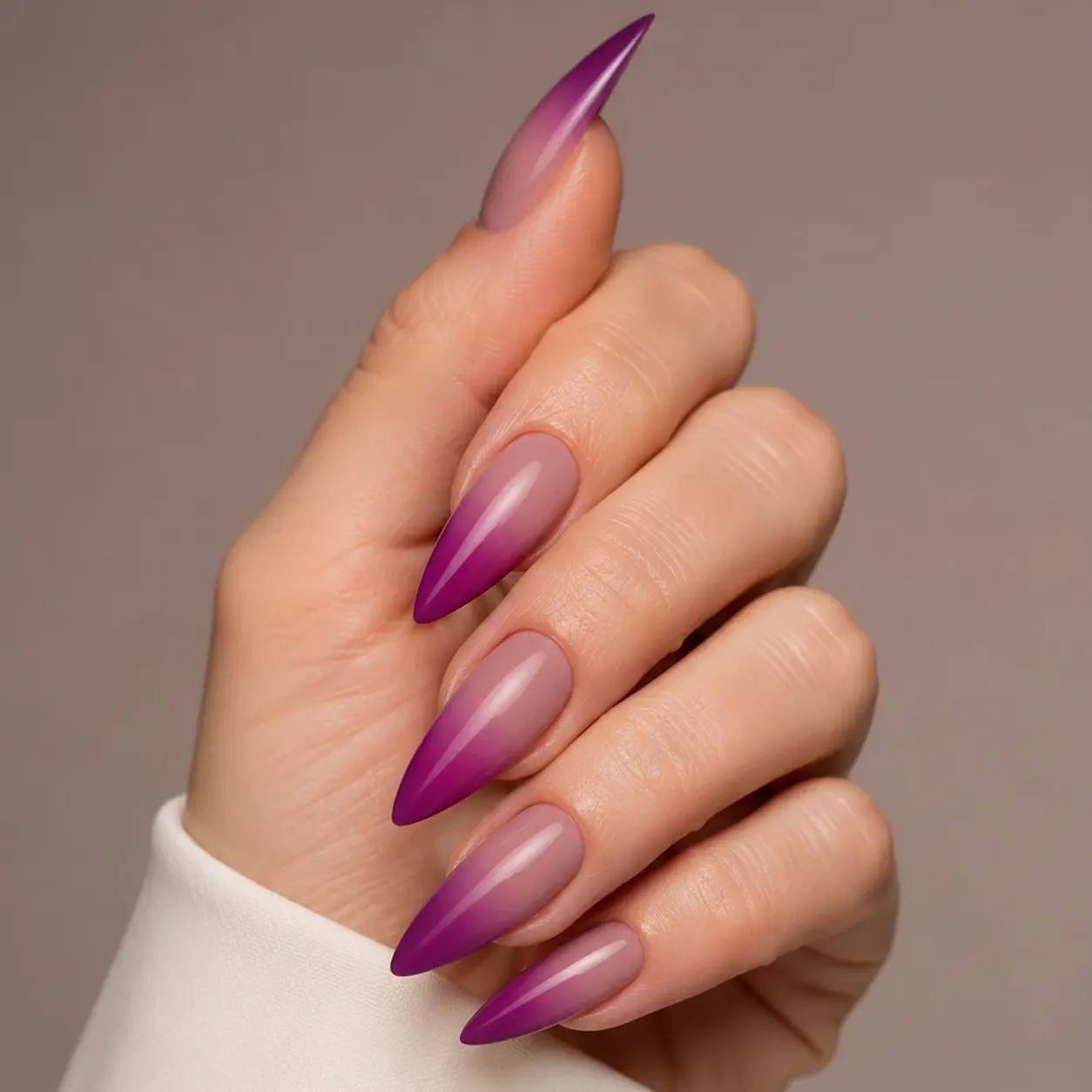 کاشت ناخن آمبره زیبا